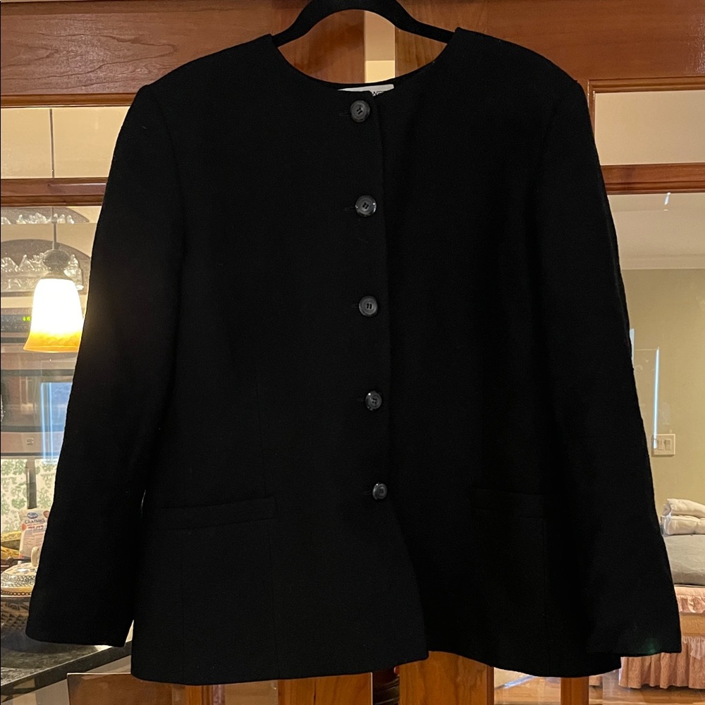Vintage Rena Rowan Black Simple Neckline Top size 20 - Picture 6 of 7
